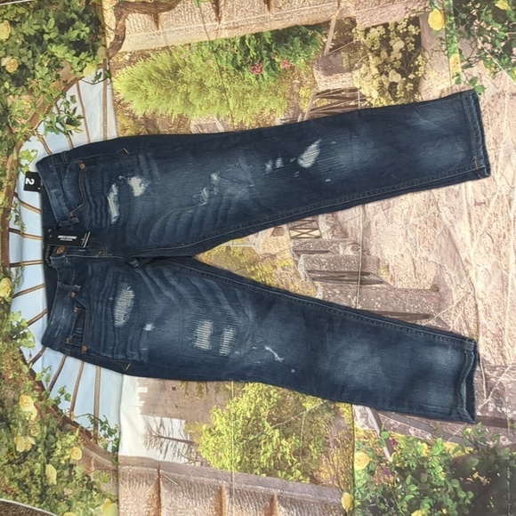 EXPRESS ankle leggings Stella low rise distressed jeans size 2 - Picture 1 of 6